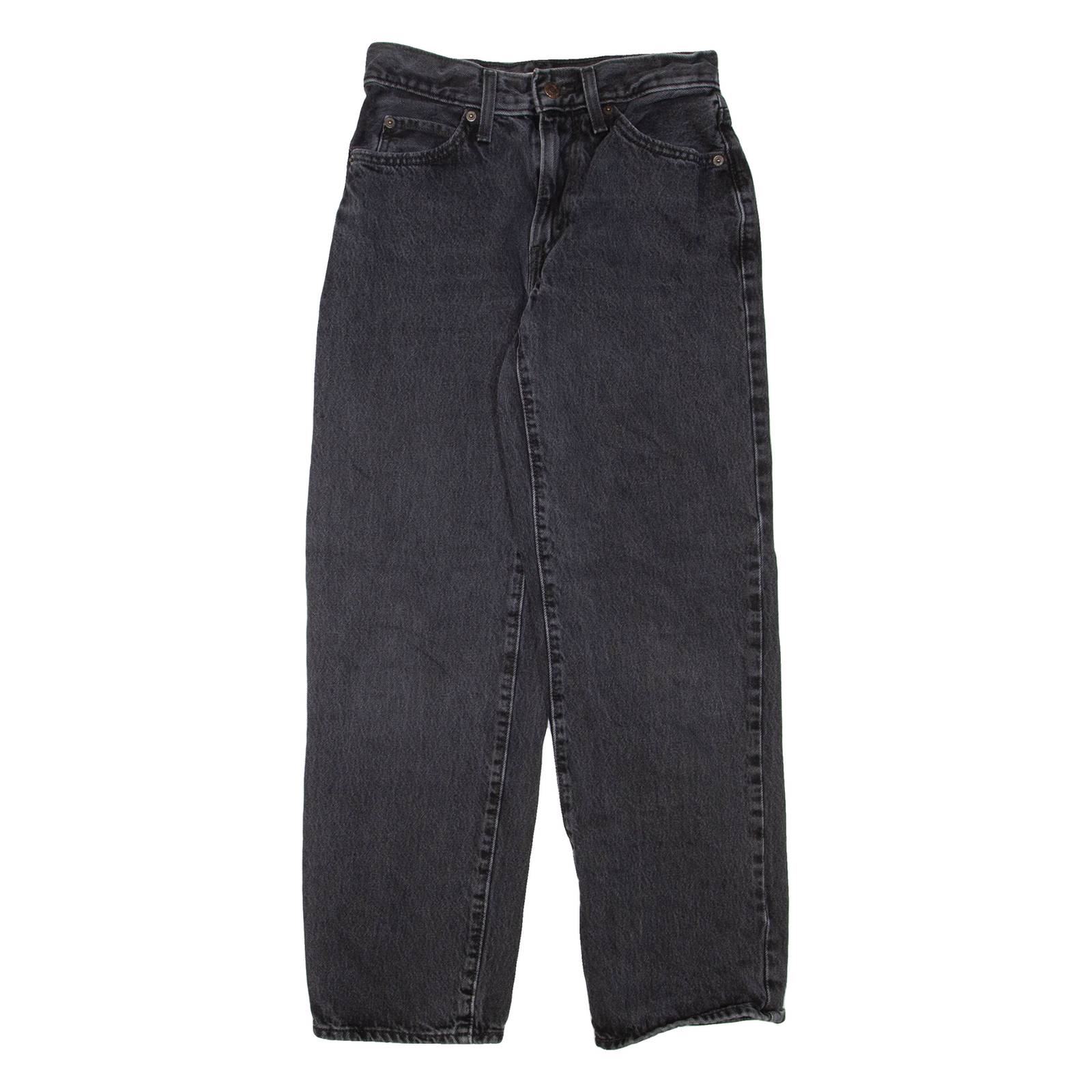 LEVI'S Womens Jeans Grey Loose Straight 90s W25 L28