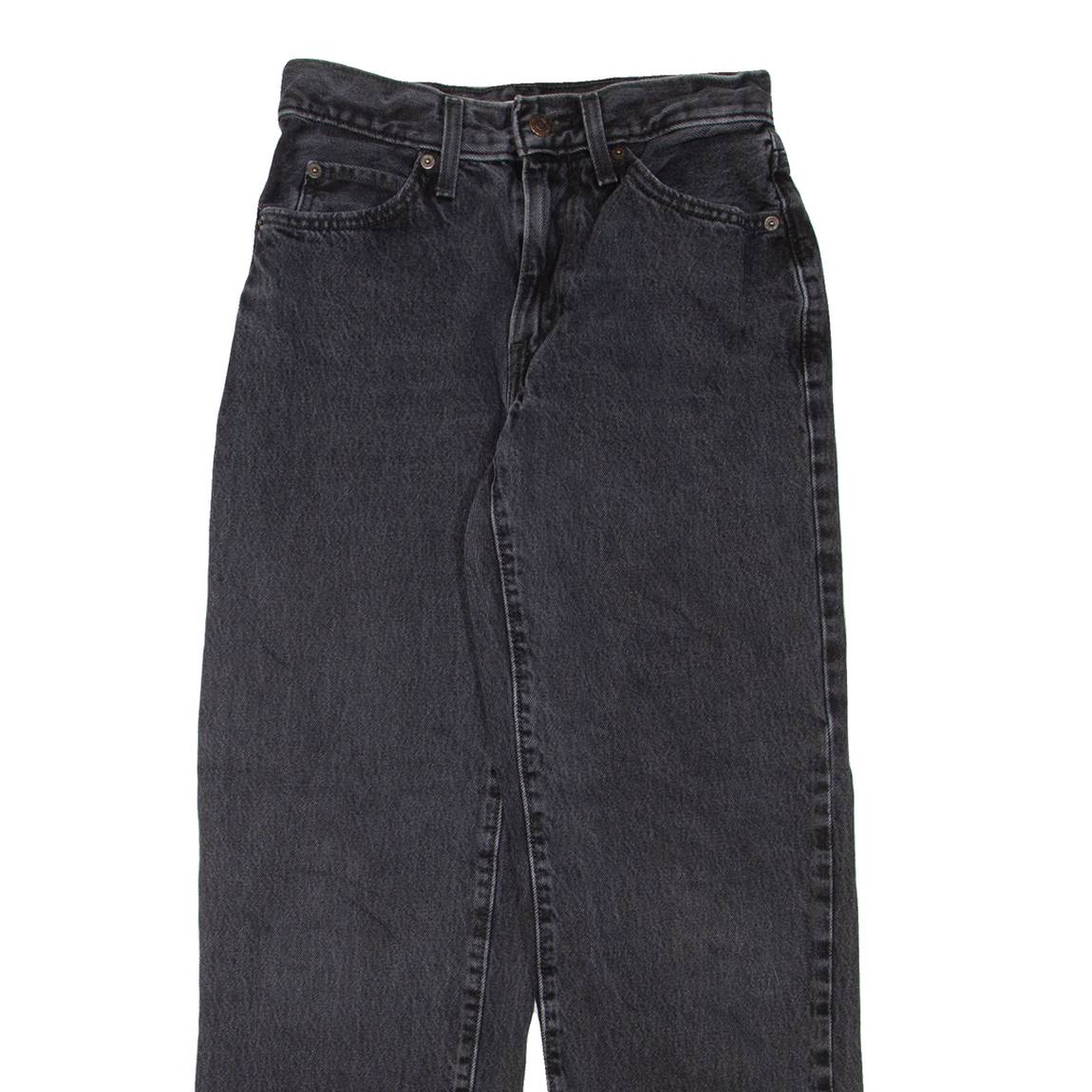 LEVI'S Womens Jeans Grey Loose Straight 90s W25 L28