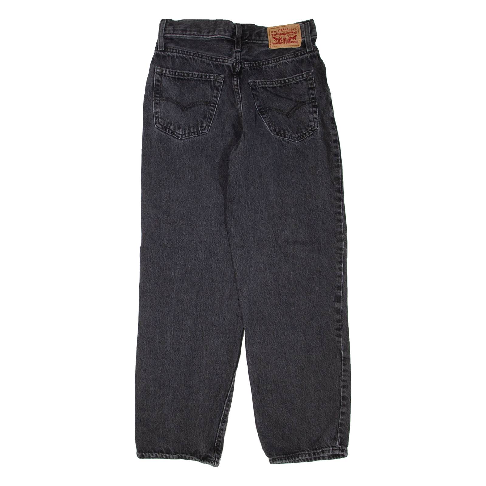LEVI'S Womens Jeans Grey Loose Straight 90s W25 L28