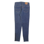LEVI'S 721 Womens Slim Skinny Denim Dark Blue W28 L30 Zip Closure Stretch