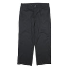 DICKIES Mens Cotton Blend Black Regular Fit Straight Leg Trousers W40 L30