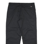 DICKIES Mens Cotton Blend Black Regular Fit Straight Leg Trousers W40 L30
