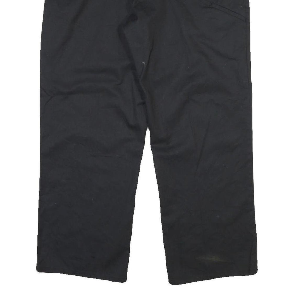 DICKIES Mens Cotton Blend Black Regular Fit Straight Leg Trousers W40 L30