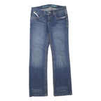 CRUEL DENIM Womens Regular Fit Blue Denim Jeans W32 L32 Stylish Contrast Stitch