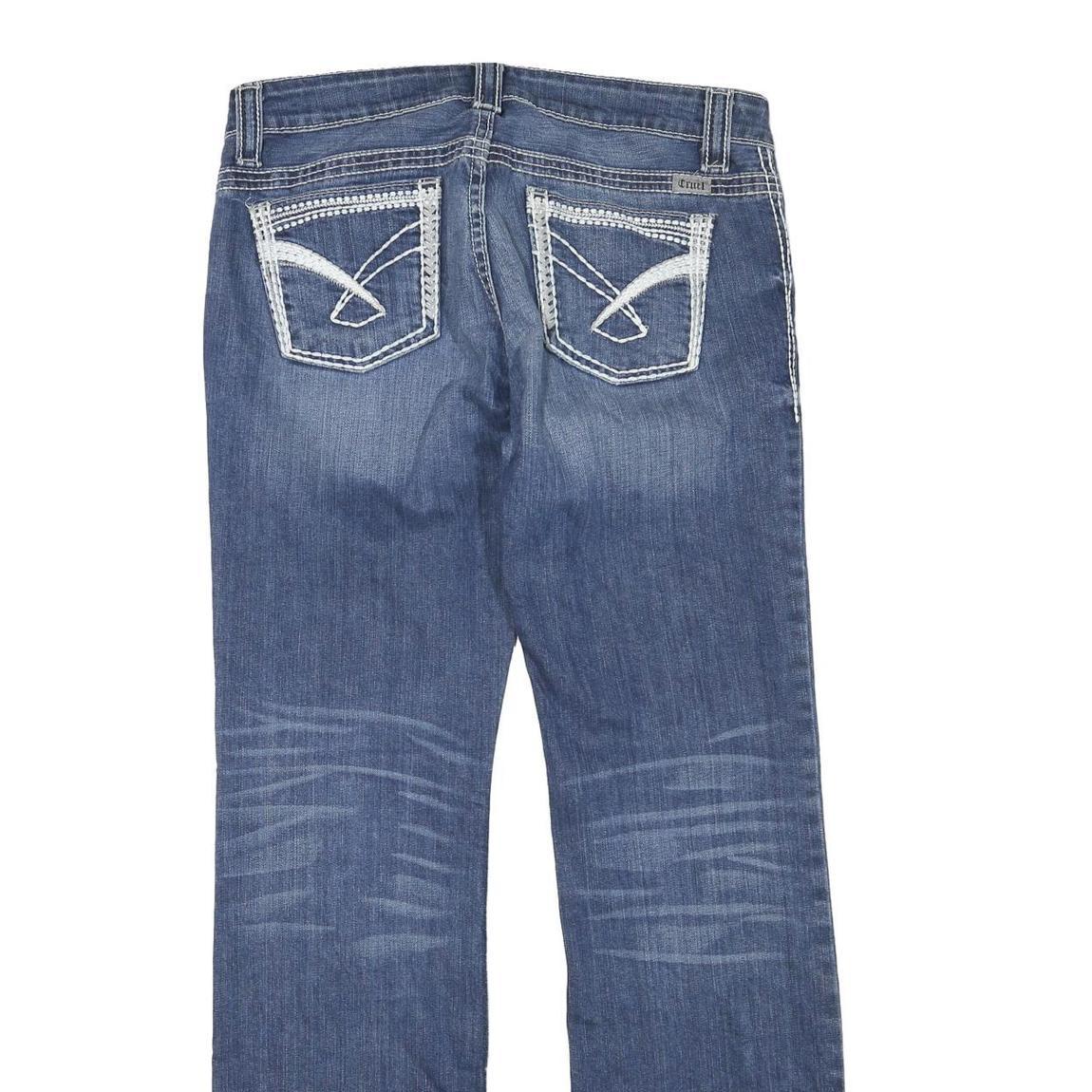 CRUEL DENIM Womens Regular Fit Blue Denim Jeans W32 L32 Stylish Contrast Stitch