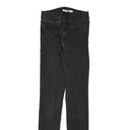 LEVI'S Womens Black Slim Skinny Denim Medium W23 L29 Stretch Jeans Zip