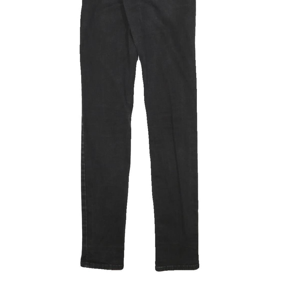 LEVI'S Womens Black Slim Skinny Denim Medium W23 L29 Stretch Jeans Zip