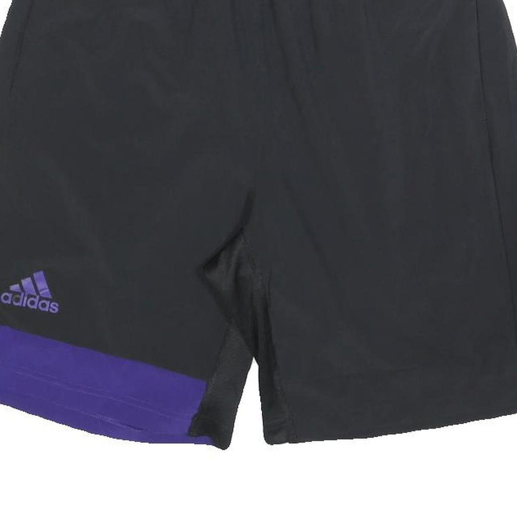 ADIDAS Mens Black & Purple Sports Casual Shorts M W28 Athletic