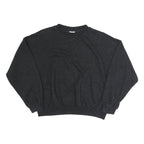 NIKE Womens Black Sweatshirt Crew Neck XL Cotton Blend Logo Pullover