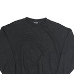 NIKE Womens Black Sweatshirt Crew Neck XL Cotton Blend Logo Pullover
