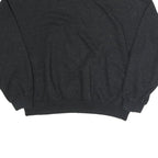 NIKE Womens Black Sweatshirt Crew Neck XL Cotton Blend Logo Pullover