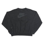 NIKE Womens Black Sweatshirt Crew Neck XL Cotton Blend Logo Pullover