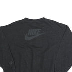 NIKE Womens Black Sweatshirt Crew Neck XL Cotton Blend Logo Pullover