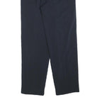 LIZ CLAIBORNE Womens Polyester Blend Navy Regular Fit Straight Leg Trousers W24