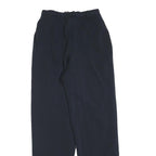 LIZ CLAIBORNE Womens Polyester Blend Navy Regular Fit Straight Leg Trousers W24
