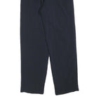 LIZ CLAIBORNE Womens Polyester Blend Navy Regular Fit Straight Leg Trousers W24