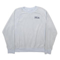 FILA Womens White Cotton Blend Crew Neck Sweatshirt M Casual Pullover
