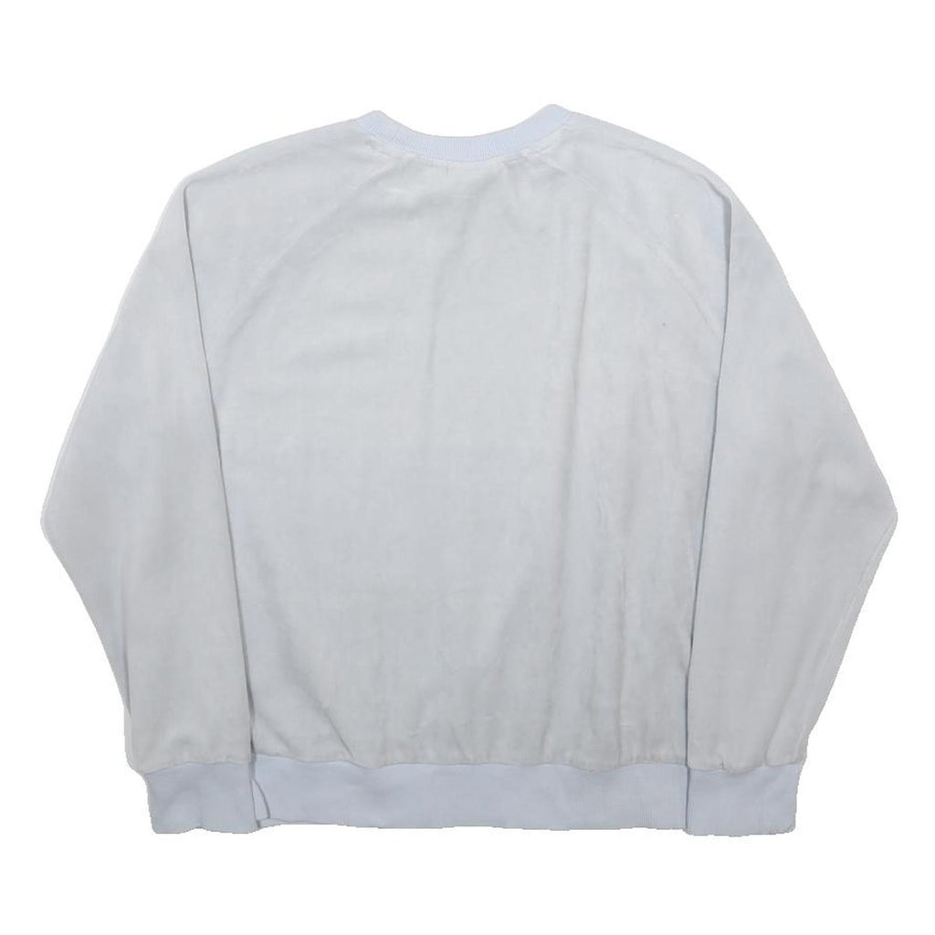 FILA Womens White Cotton Blend Crew Neck Sweatshirt M Casual Pullover