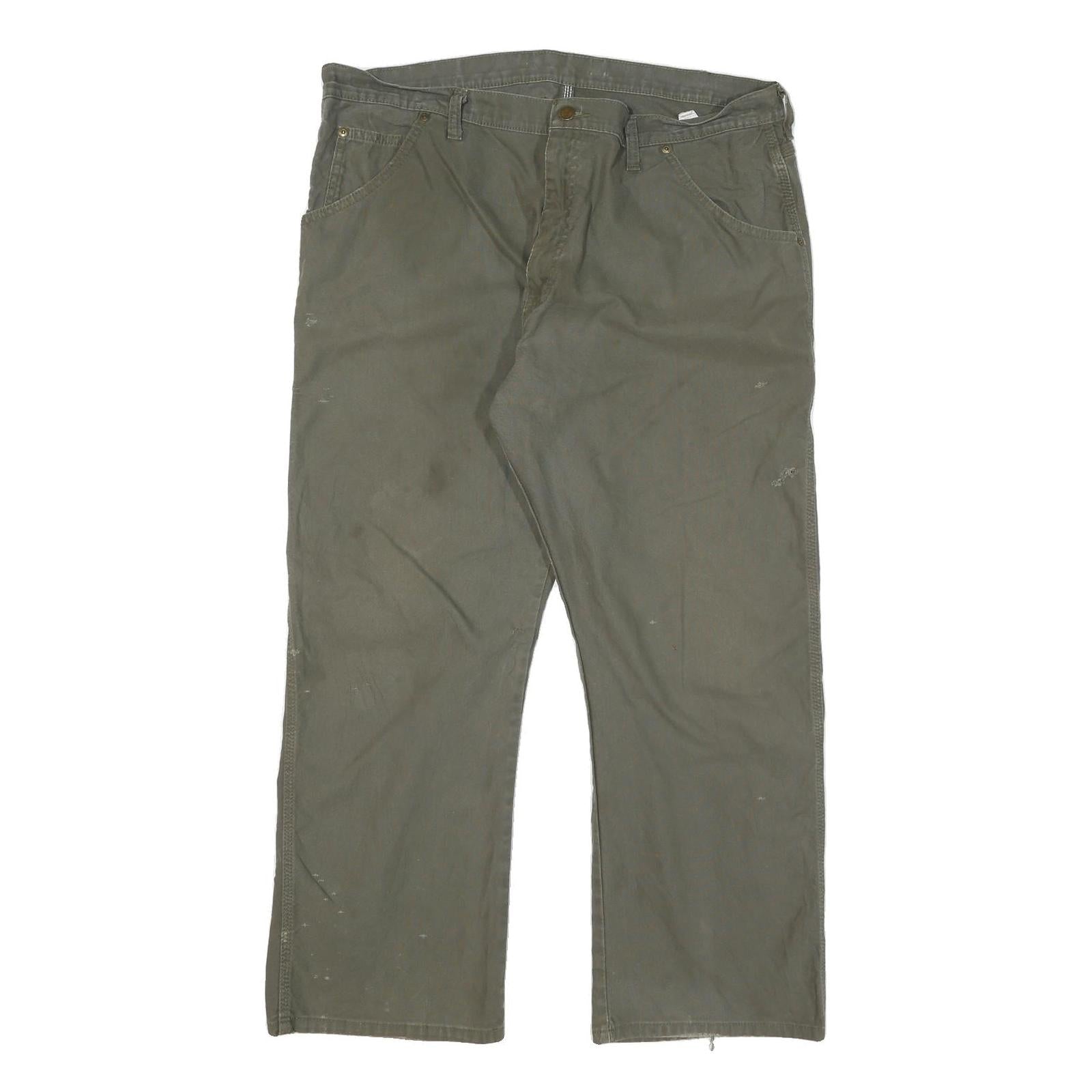 DICKIES Mens Cotton Blend Regular Fit Straight Trousers W38 L28 Workwear Utility
