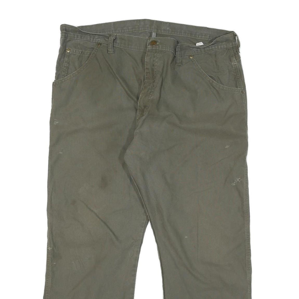 DICKIES Mens Cotton Blend Regular Fit Straight Trousers W38 L28 Workwear Utility