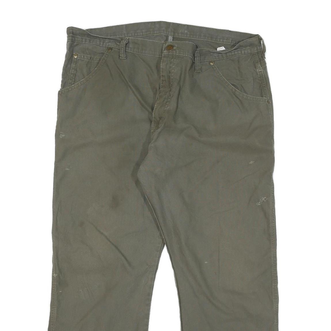 DICKIES Mens Cotton Blend Regular Fit Straight Trousers W38 L28 Workwear Utility