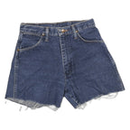 WRANGLER Womens Denim Blue Cut-Off Shorts S W26 Casual Summer