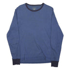 POLO RALPH LAUREN Mens Blue Crew Neck Long Sleeve T-Shirt S Cotton Blend Casual