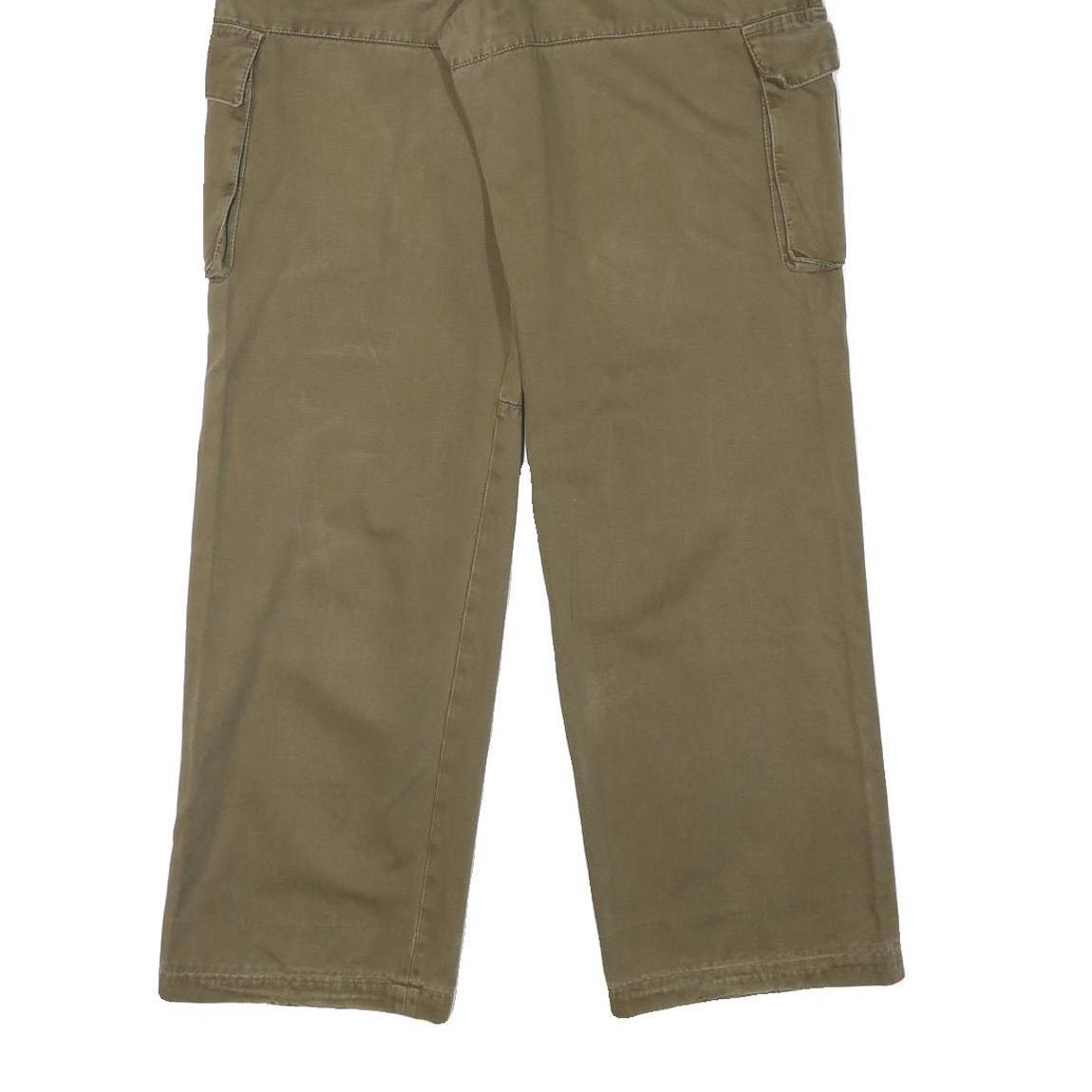 A PROPOS Mens Cotton Blend Green Regular Cargo Trousers W31 L32 Casual Workwear