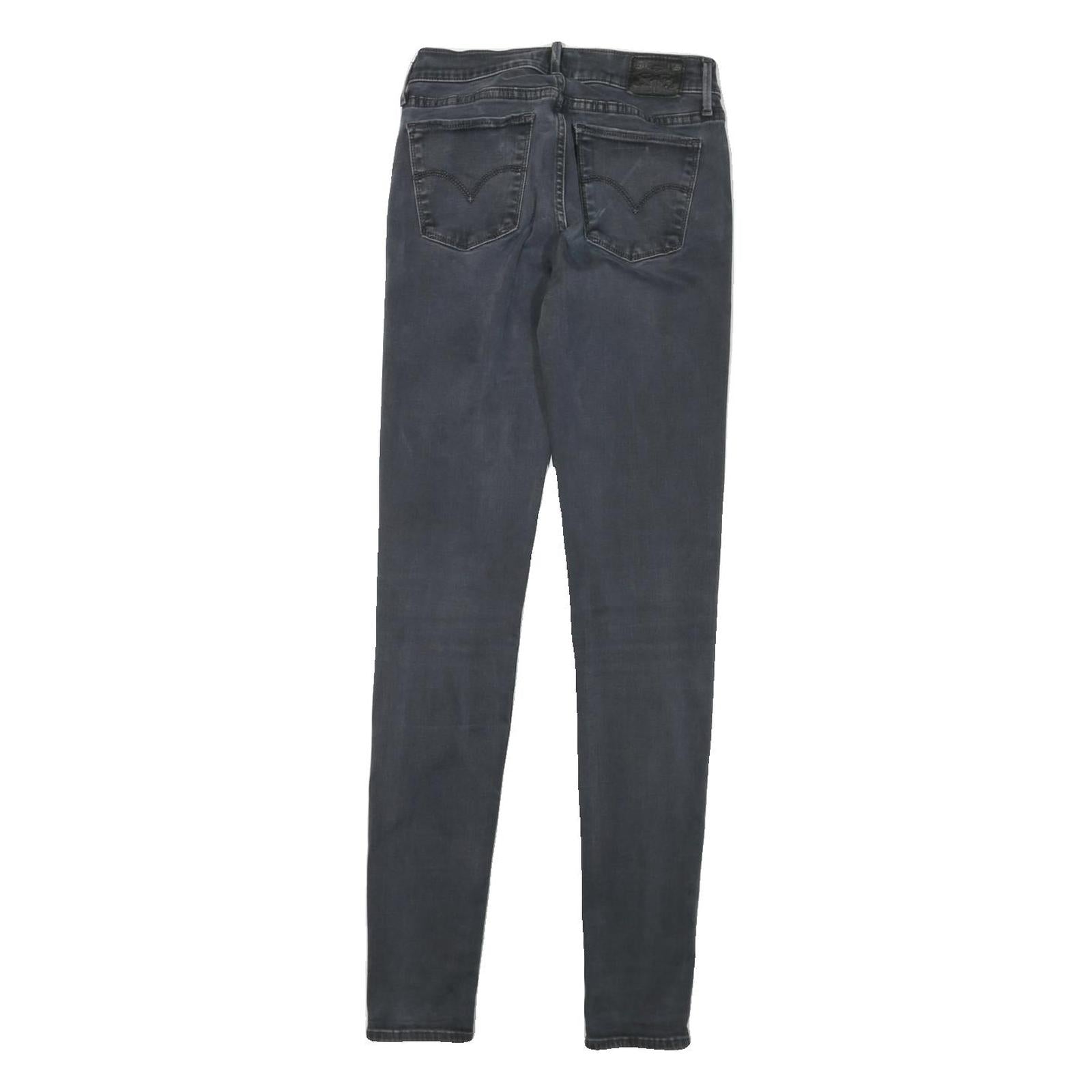 LEVI'S Womens Jeans Dark Blue Slim Skinny Denim Woven Cotton Blend W24 L31