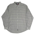 TOMMY HILFIGER Mens Grey Check Shirt 2XL Classic Cotton Button Down