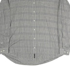 TOMMY HILFIGER Mens Grey Check Shirt 2XL Classic Cotton Button Down