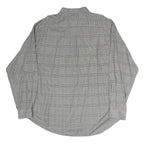 TOMMY HILFIGER Mens Grey Check Shirt 2XL Classic Cotton Button Down