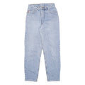 Light Blue Womens Relaxed Fit Straight Cotton Jeans W26 L27 Classic Style