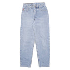 Light Blue Womens Relaxed Fit Straight Cotton Jeans W26 L27 Classic Style
