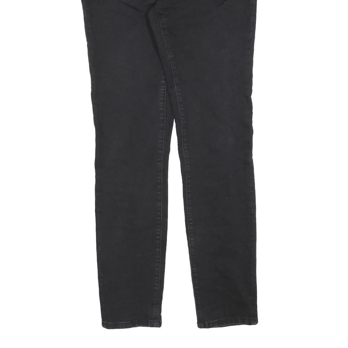 Calvin Klein Womens Jeans Black Slim Skinny Denim Medium W32 L32 Cotton Blend