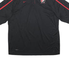 NIKE Court Canada Hockey Mens Black & Red Polo T-Shirt XL Short Sleeve Collared