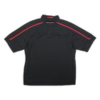 NIKE Court Canada Hockey Mens Black & Red Polo T-Shirt XL Short Sleeve Collared