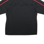 NIKE Court Canada Hockey Mens Black & Red Polo T-Shirt XL Short Sleeve Collared