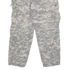 PROPPER Mens Cotton Blend Grey Digital Camouflage Regular Cargo Trousers W33 L28