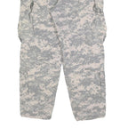 PROPPER Mens Cotton Blend Grey Digital Camouflage Regular Cargo Trousers W33 L28