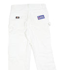 DICKIES Mens White Regular Fit Straight Leg Denim W30 L27 Workwear Jeans