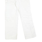 DICKIES Mens White Regular Fit Straight Leg Denim W30 L27 Workwear Jeans
