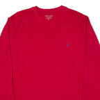 NAUTICA Sleepwear Mens T-Shirt Red Long Sleeve XL