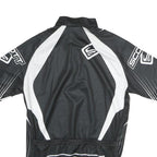 SCOTT Mens Black & White Graphic Jersey M Short Sleeve Zip Neck Cycling T-Shirt
