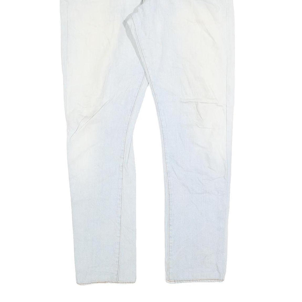 Levis 501 Mens Blue Regular Straight Denim Cotton Blend Light W33 L29 Button Fly