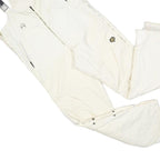 DESCENTE Womens White Dungarees Regular Fit Polyester Blend Size L W40 L32