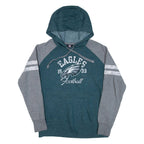 NFL Eagles Football Womens Green Hoodie USA S