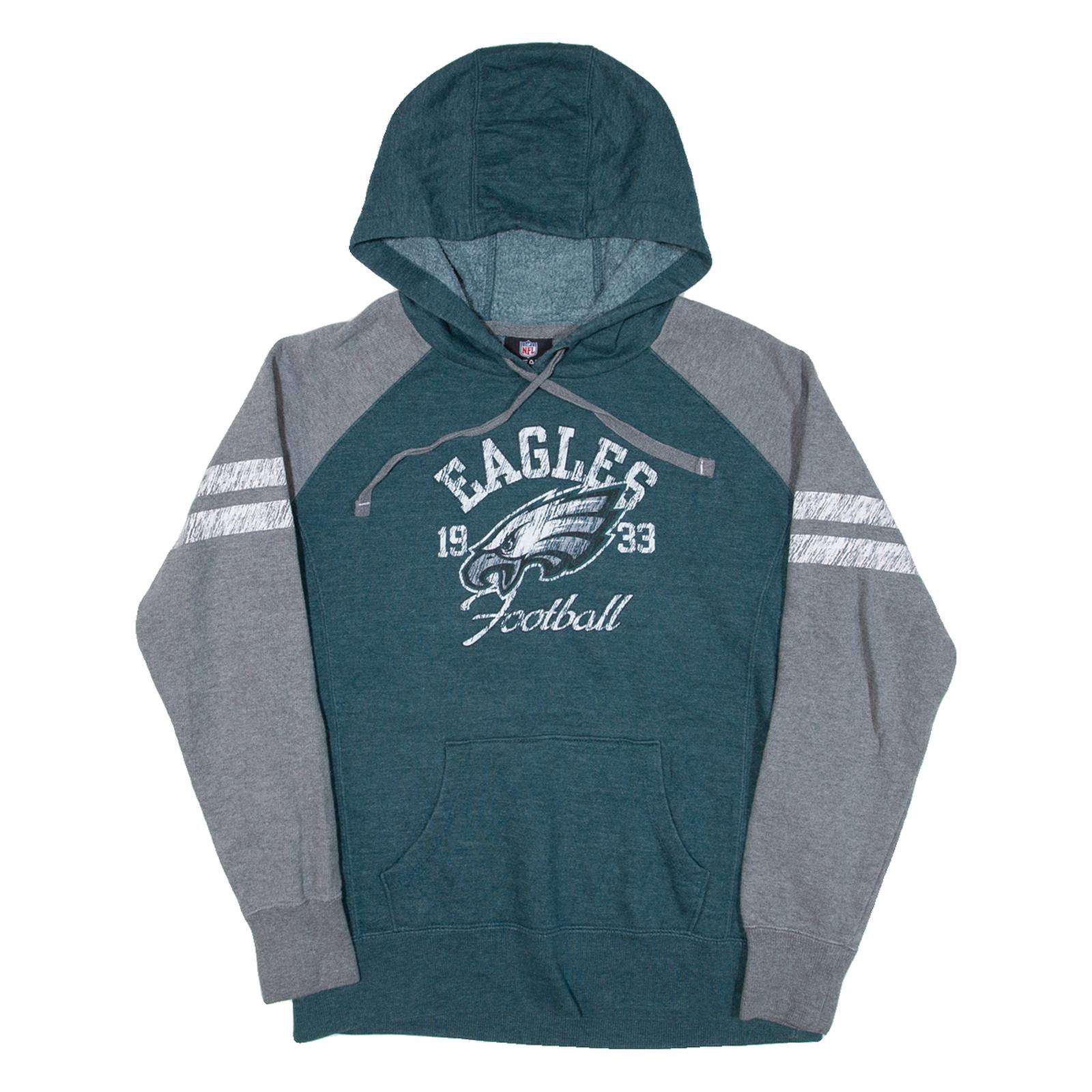 NFL Eagles Football Womens Green Hoodie USA S