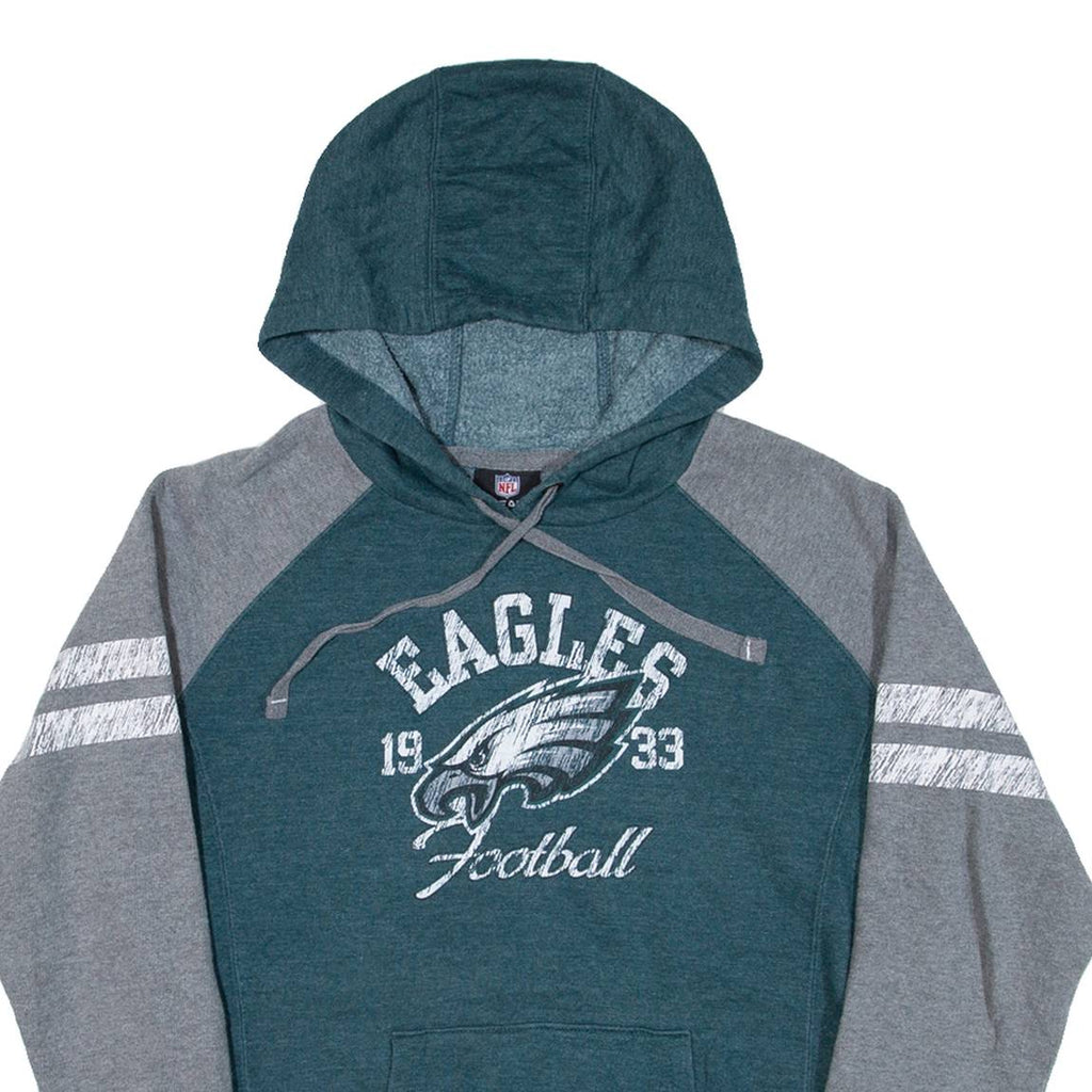 NFL Eagles Football Womens Green Hoodie USA S