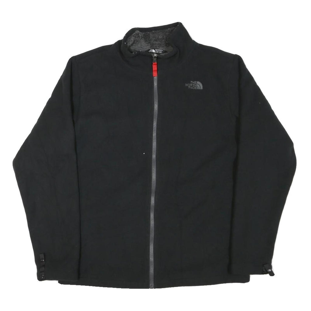 THE NORTH FACE Womens Black Polyester Blend Jacket XL Zip Plain Outdoor Casual